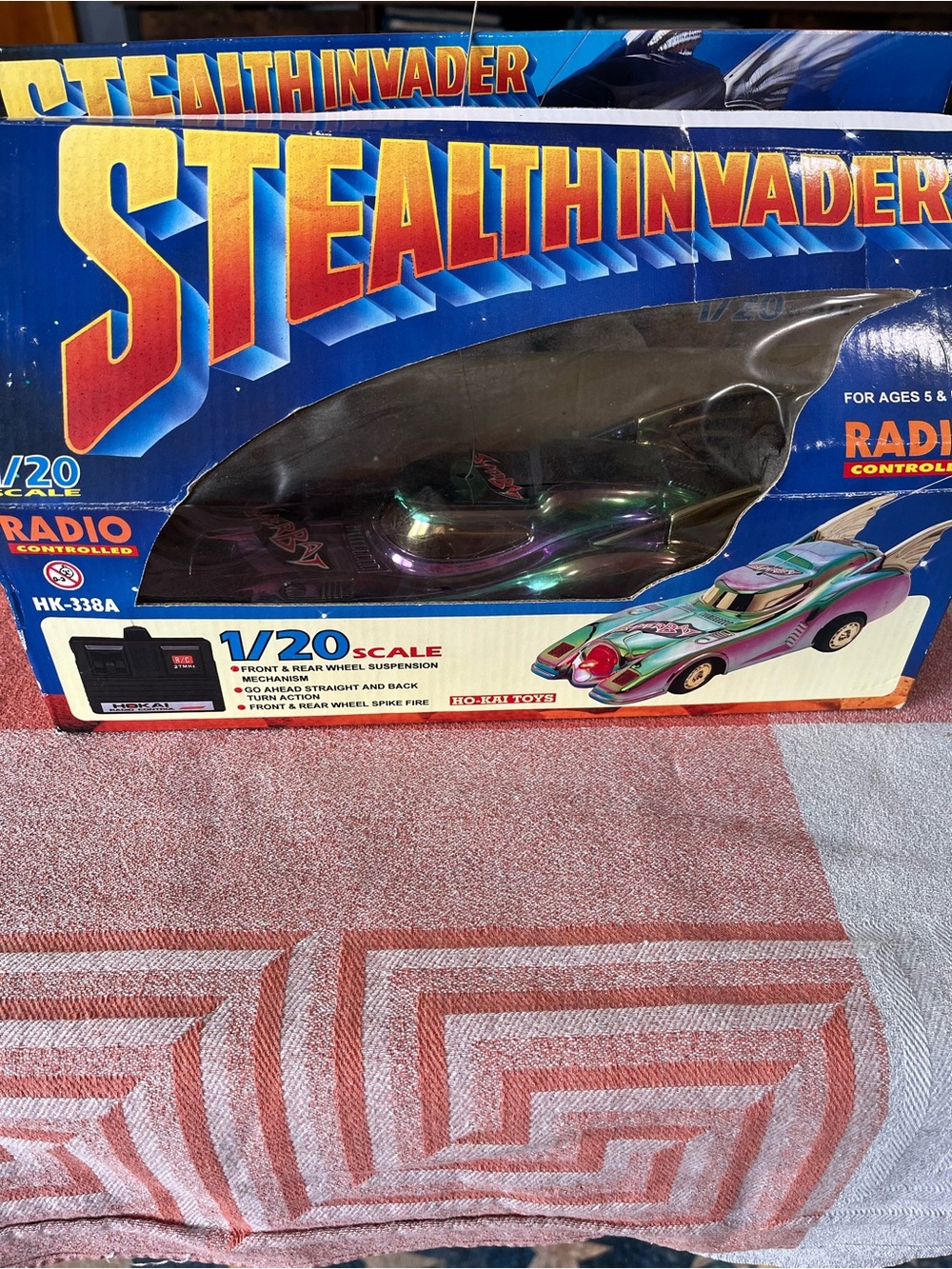 RARE! 1989 Stealth Invader Batmobile RC Car - Hoi-Kai